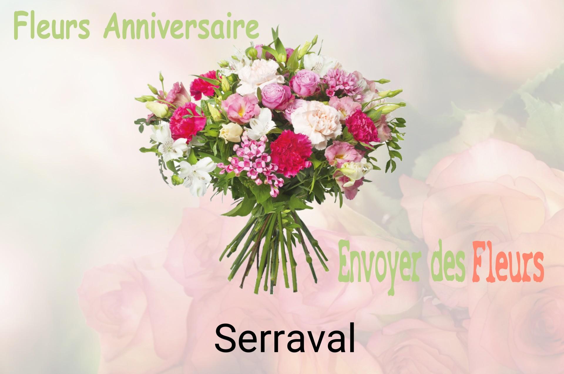 Bouquet de fleurs d’anniversaire livré à Serraval